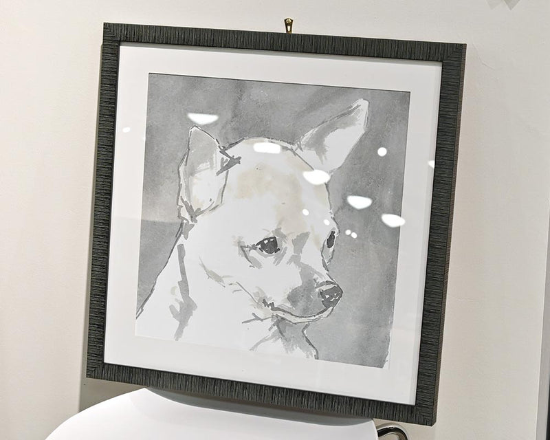 Framed Print Modern Dog III