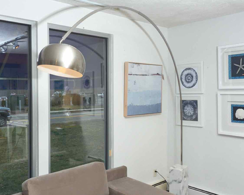 Arc Floor Lamp with Marble Base
