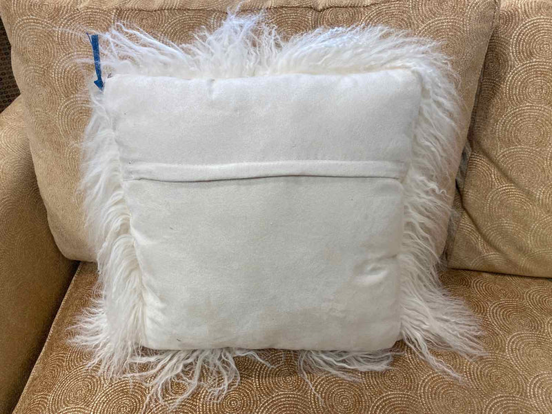 Ivory Shag Accent Pillow