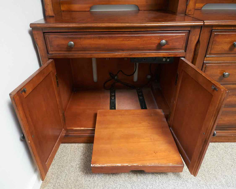 Hooker Furniture Bookcase with Drawer & Cabinet