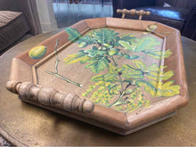 Victorian Octagonal Tray with Oak Leaf