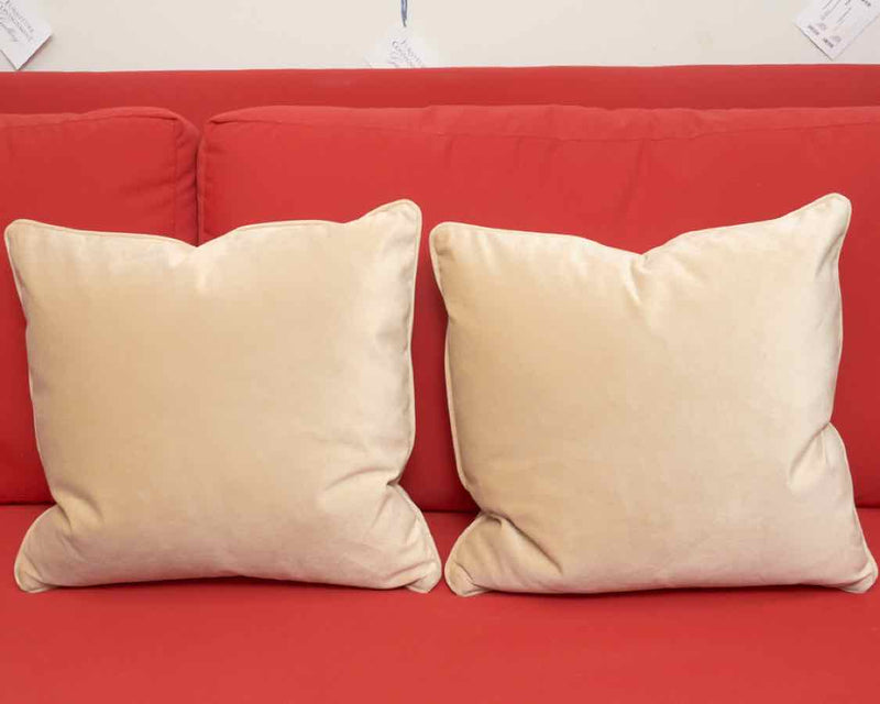 Pair of Suede Throw Pillows