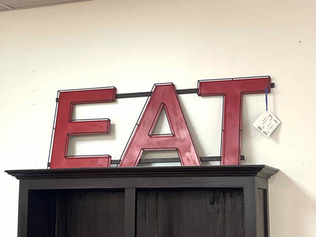 "Eat" Metal Restaurant Sign