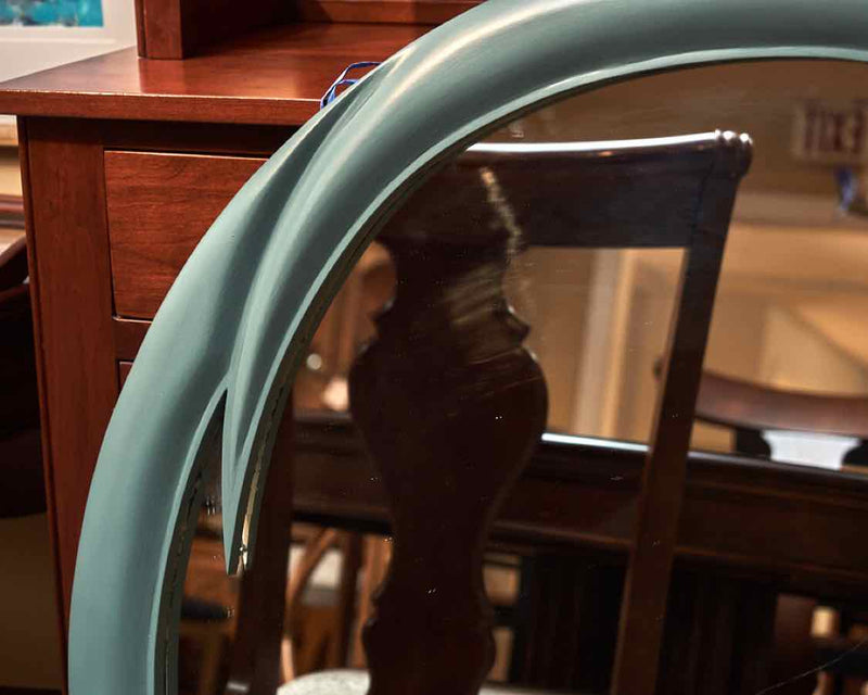 Round Mirror in 'Ole Sturbridge Blue' Finish