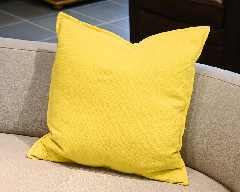 20" x 20" Yellow Accent Pillow