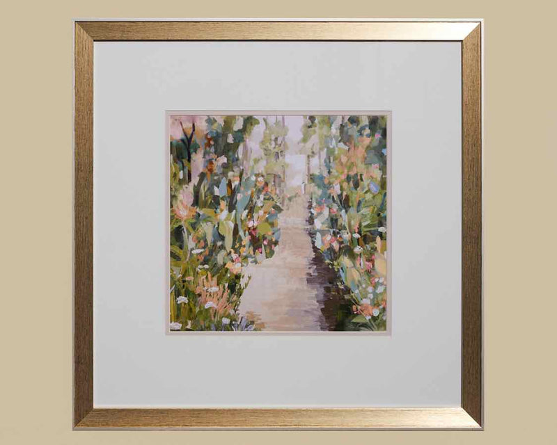 Framed Print:  "Flower Garden Path II"