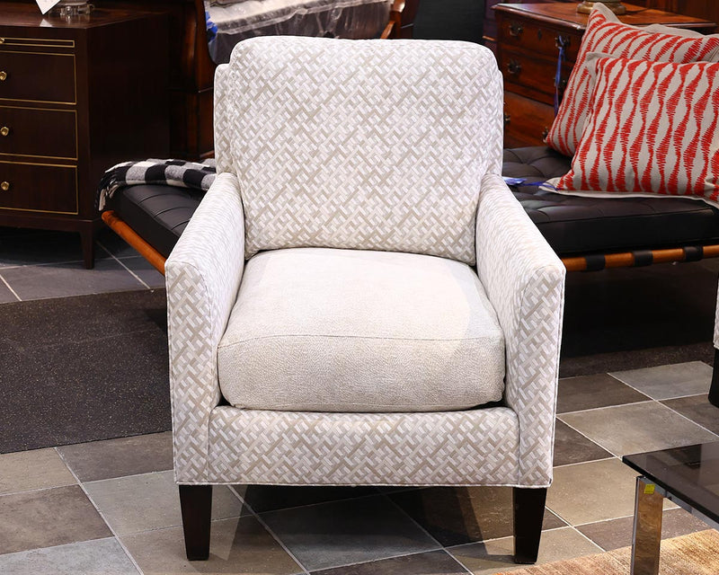Pair of Hickory & White Upholstered Neutral Arm Chairs