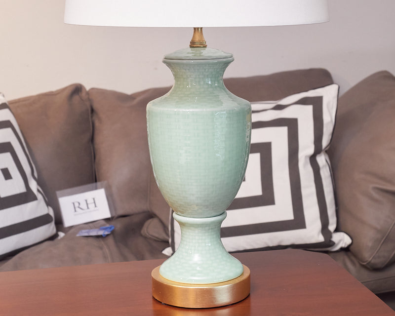 Porcelain Celadon Vase Table Lamp