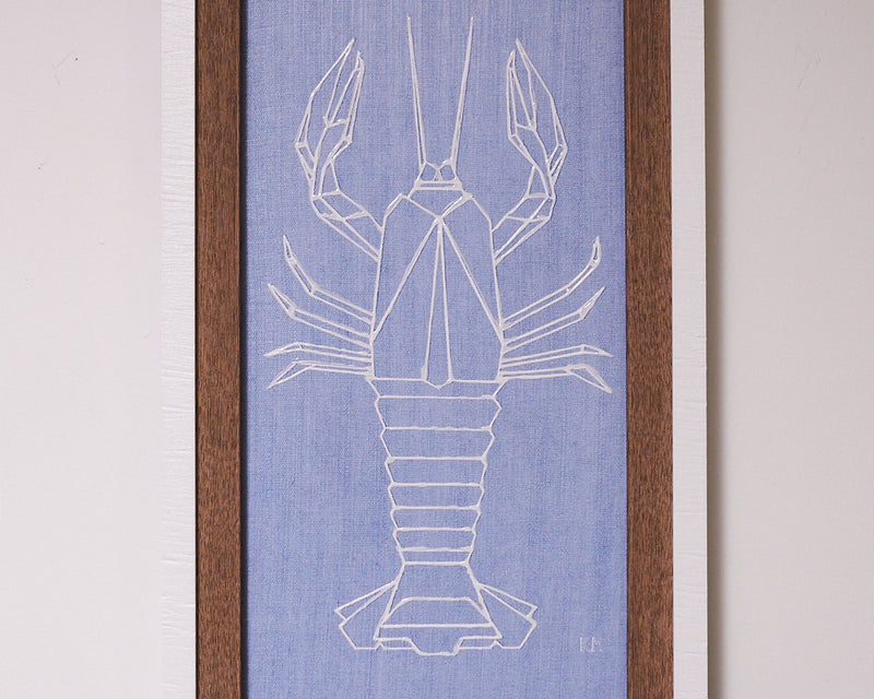Lobster Denim I Framed Art