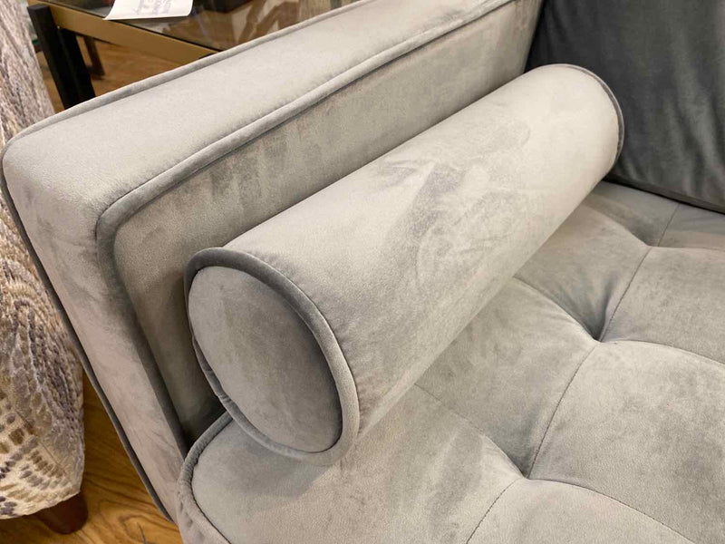 Williams Sonoma Sofa in Grey Velvet
