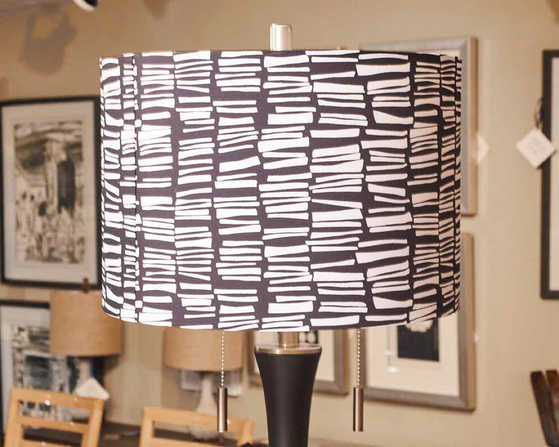 Brigg Gold Ebony & Brushed Brass With Twin Pull Chains Table Lamp