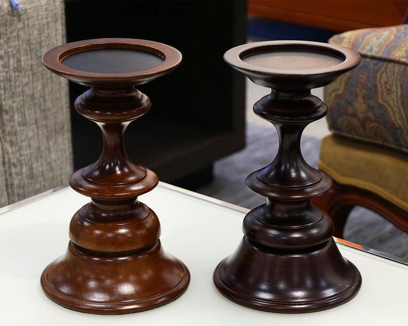 Pair of Pottery Barn Piller Candle Holders