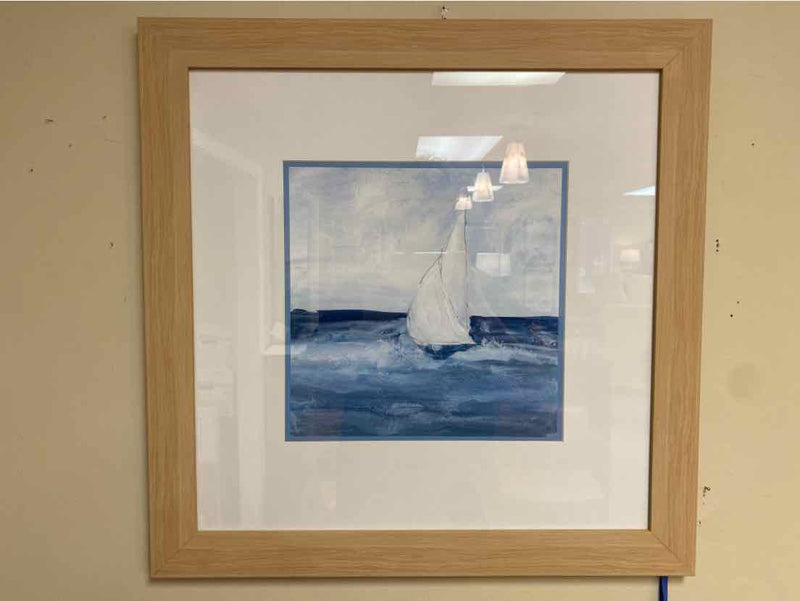 Framed Print:  "Sailboat I"