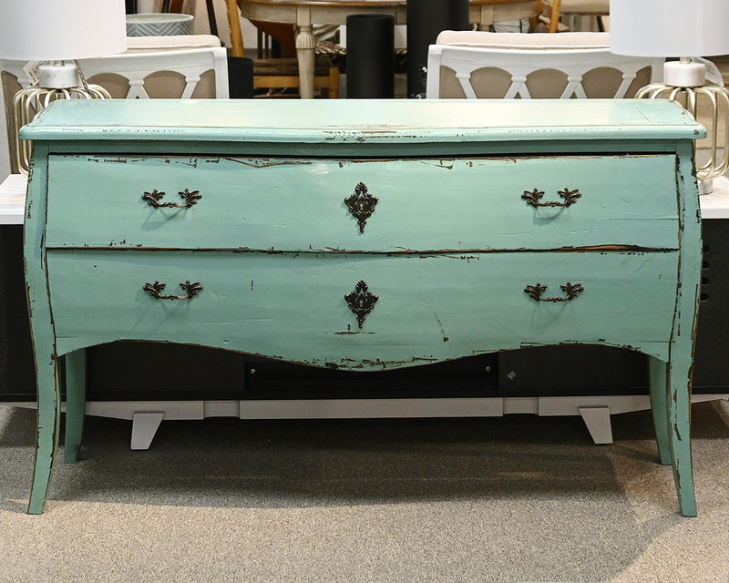 Country-Chic Agua Finish 2 Drawer Server
