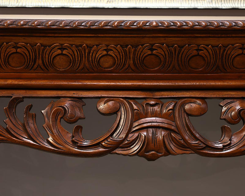 Chippendale Carved Console with Acanthus Leaf Motif