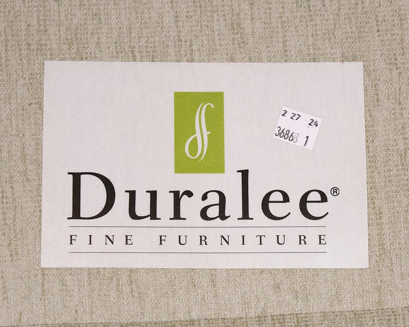 Duralee Sofa with cream chenille upholstery