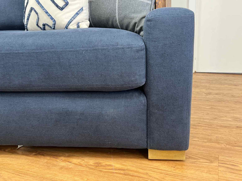 Restoration Hardware Navy Chair-and-a-Half